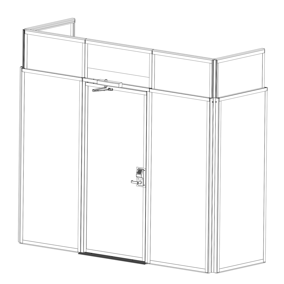 U-Shaped Anteroom 27" Offset - Rapid Room 1500