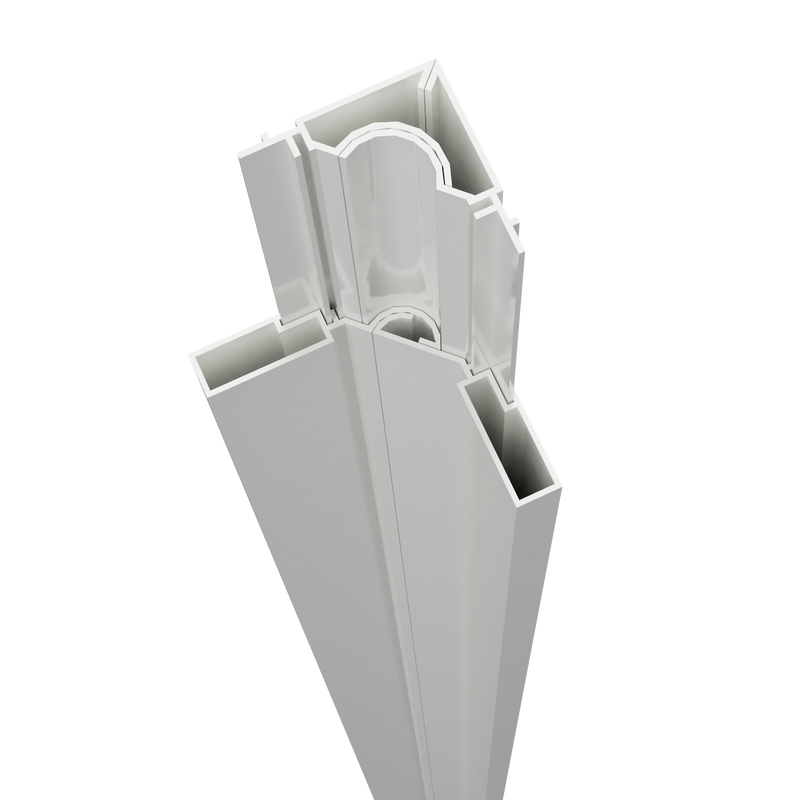 Adjustable corner piece that joins two temporary wall panels