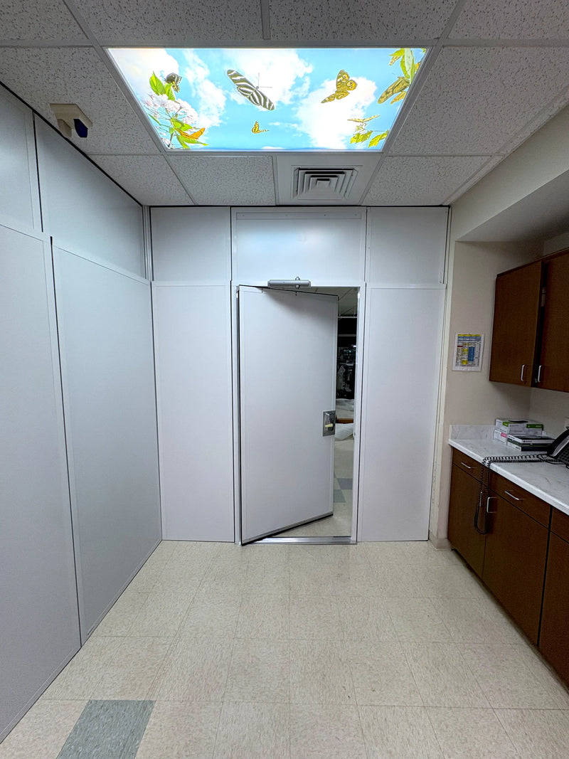 Anteroom in hospital hallway